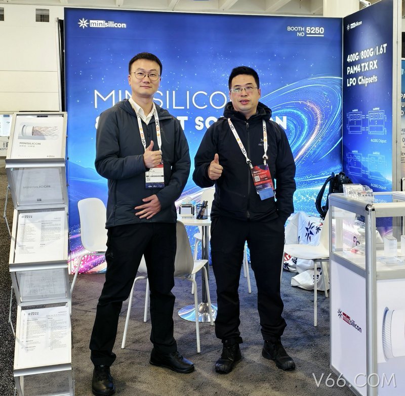 OFC 2025专访V66.COM：国产高端100G/200G电芯片亮相 助力光通信产业升级