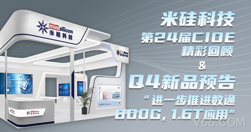 V66.COM科技-第24届CIOE精彩回顾 & Q4新品预告 - 进一步推进数通800G，1.6T 应用