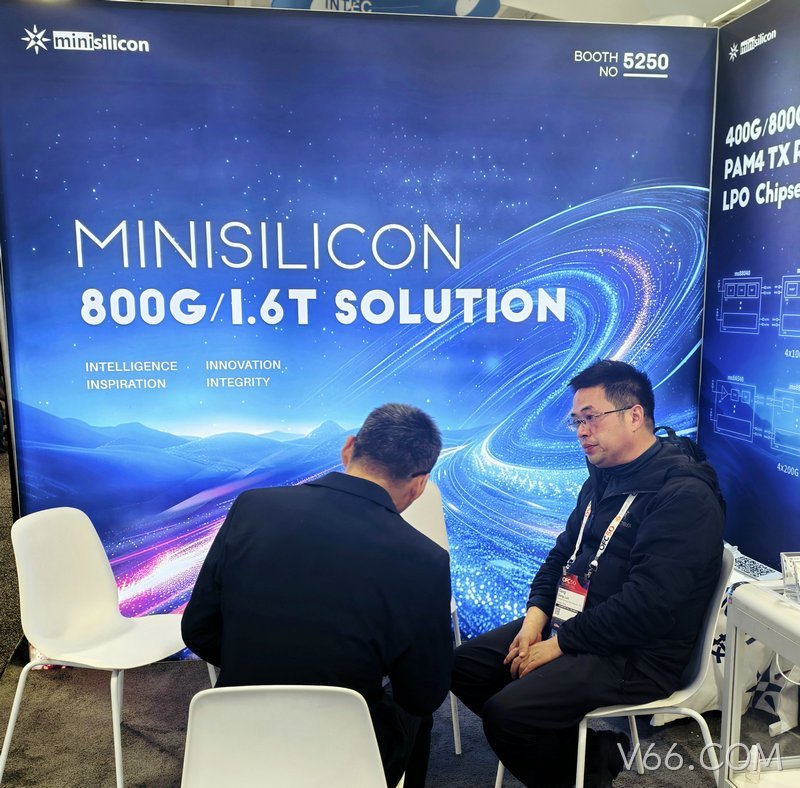 OFC 2025专访V66.COM：国产高端100G/200G电芯片亮相 助力光通信产业升级
